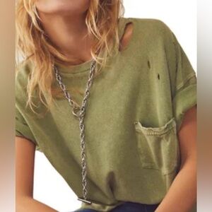 We The Free Rubi Tee Olive Green